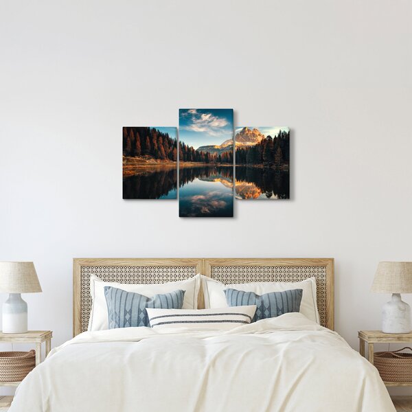 Slika - Alpe, Italija, Dolomiti, Lago Antorno (90x60 cm)
