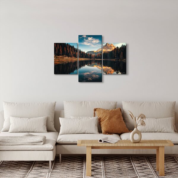 Slika - Alpe, Italija, Dolomiti, Lago Antorno (90x60 cm)