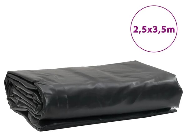Cerada antracit 2 5x3 5 m 650 g/m² - Antracit 2 5 x 3 5 m with eyelets