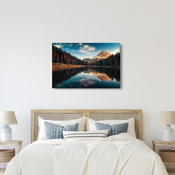 Slika - Alpe, Italija, Dolomiti, Lago Antorno (90x60 cm)