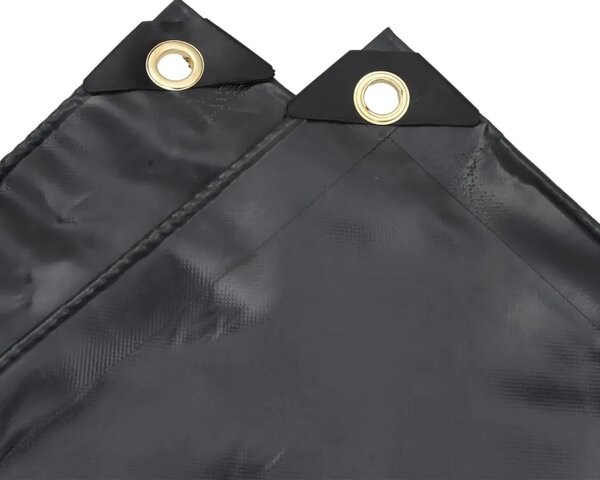 Cerada antracit 2 5x3 5 m 650 g/m² - Antracit 2 5 x 3 5 m with eyelets