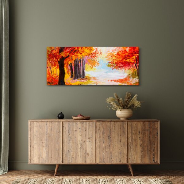 Slika - Uljane boje, šarena jesen (120x50 cm)