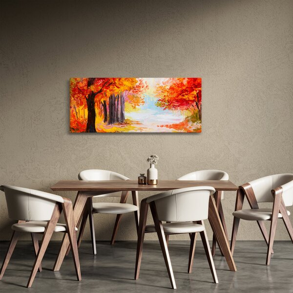 Slika - Uljane boje, šarena jesen (120x50 cm)