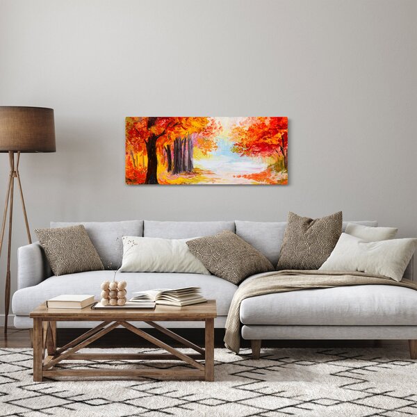 Slika - Uljane boje, šarena jesen (120x50 cm)