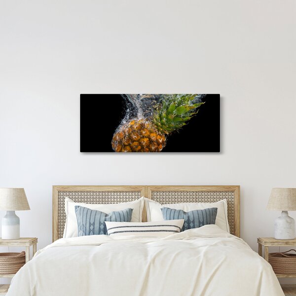 Slika ananasa u vodi (120x50 cm)