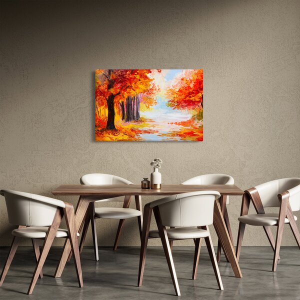 Slika - Uljane boje, šarena jesen (90x60 cm)