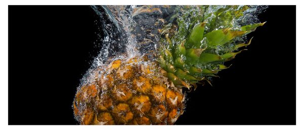 Slika ananasa u vodi (120x50 cm)