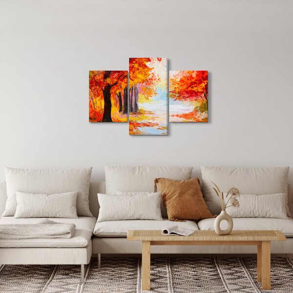 Slika - Uljane boje, šarena jesen (90x60 cm)