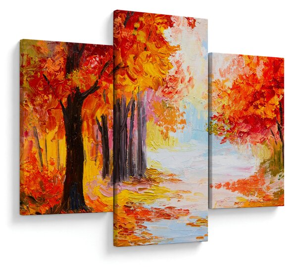 Slika - Uljane boje, šarena jesen (90x60 cm)