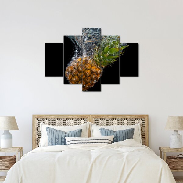 Slika ananasa u vodi (150x105 cm)