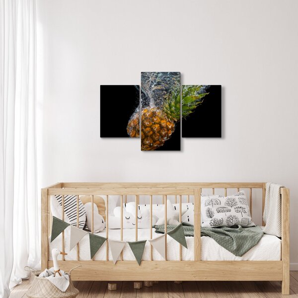Slika ananasa u vodi (90x60 cm)