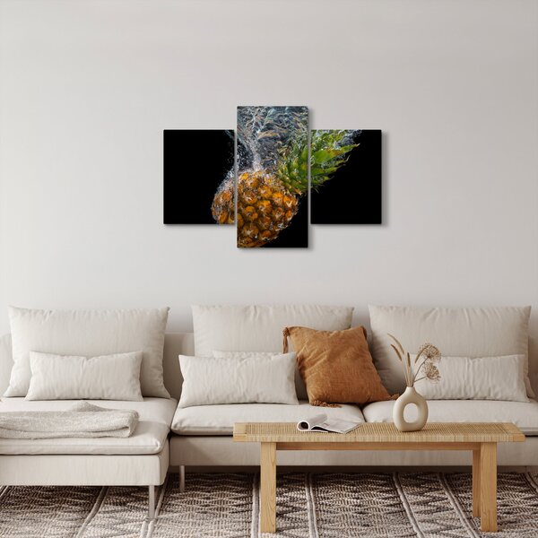 Slika ananasa u vodi (90x60 cm)