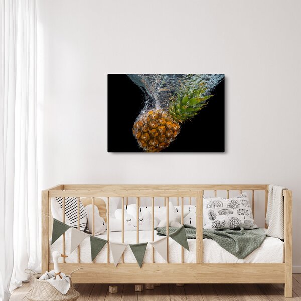 Slika ananasa u vodi (90x60 cm)