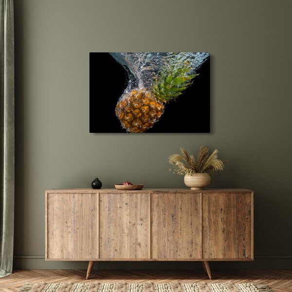 Slika ananasa u vodi (90x60 cm)