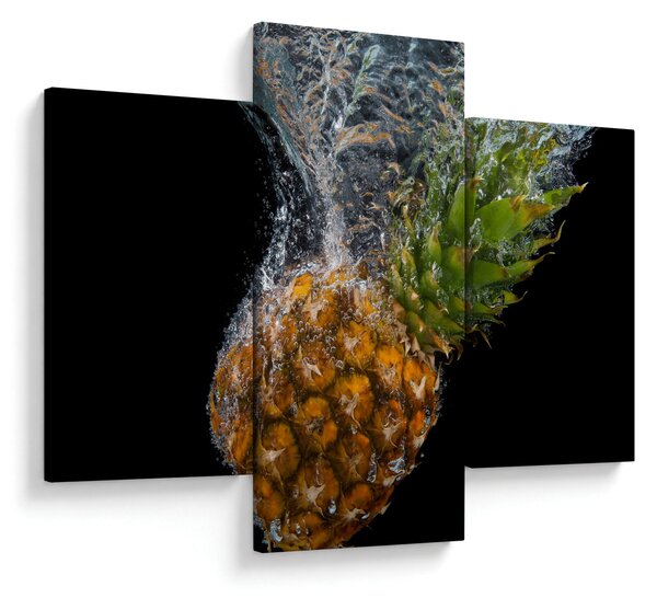 Slika ananasa u vodi (90x60 cm)