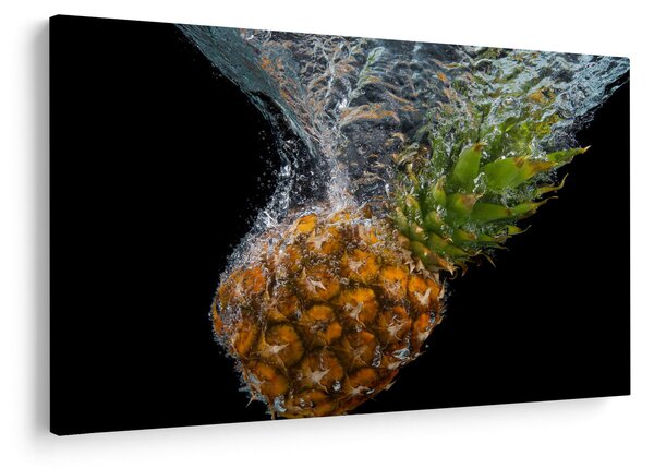 Slika ananasa u vodi (90x60 cm)