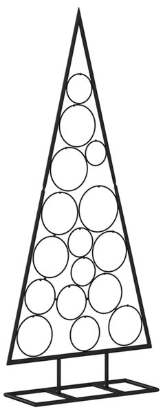 Metalno ukrasno božićno drvce crno 125 cm - 125 cm Crna