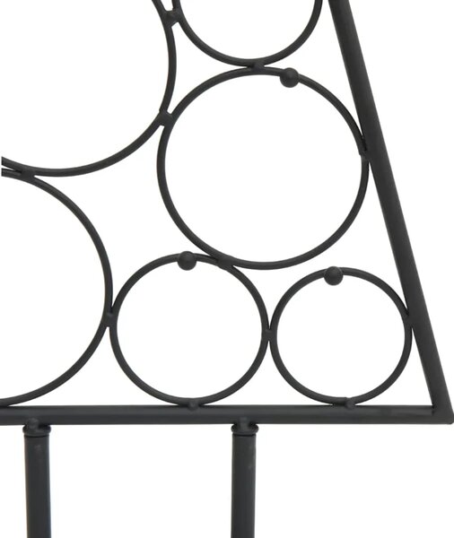 Metalno ukrasno božićno drvce crno 125 cm - 125 cm Crna