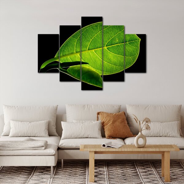 Slika - zeleni list (150x105 cm)