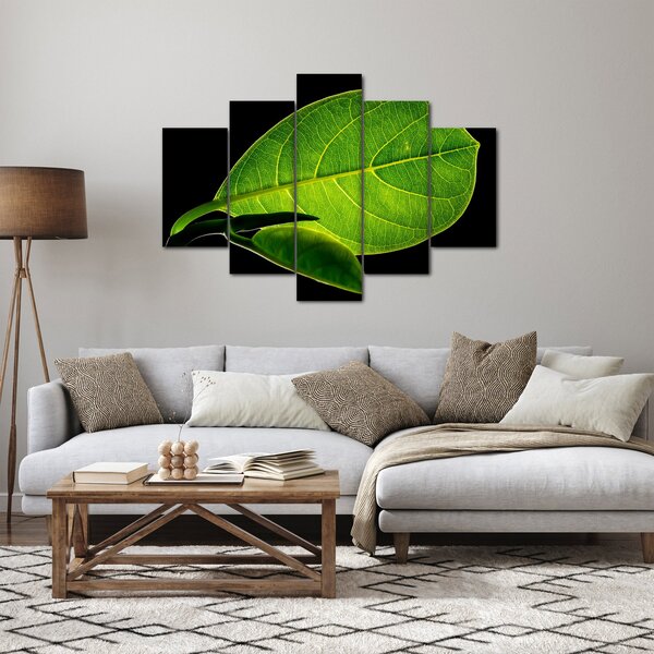 Slika - zeleni list (150x105 cm)