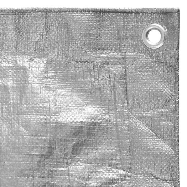 Cerada 180 g/m² 8 x 10 m siva HDPE - Siva 8 x 10 m 180 gsm