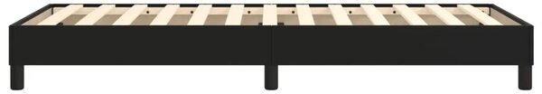 Okvir za krevet s oprugom crni 90x200 cm od umjetne kože - Crna 25 cm 90 x 200 cm