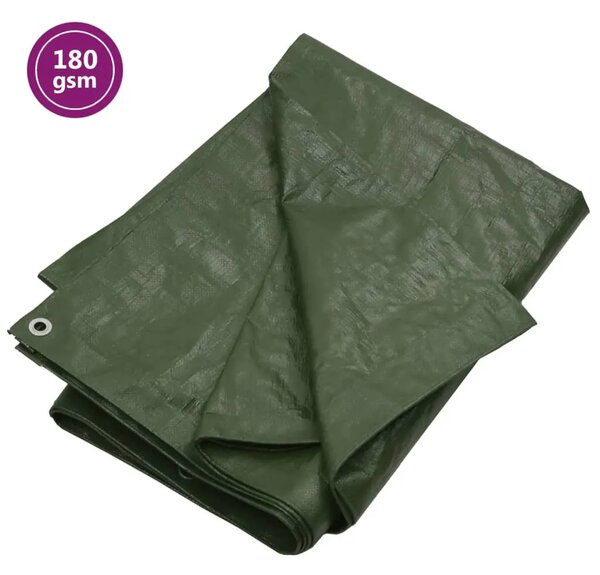 Cerada 180 g/m² 3 x 4 m zelena HDPE - Zelena 3 x 4 m 180 gsm