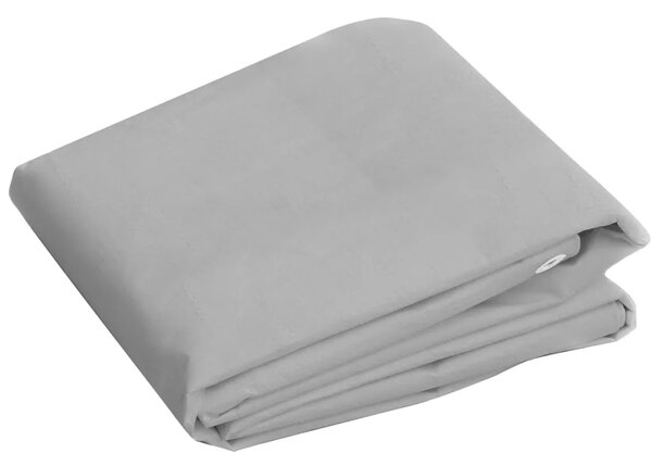 Cerada 260 g/m² 4 x 6 m siva HDPE - Siva 4 x 6 m 260 gsm