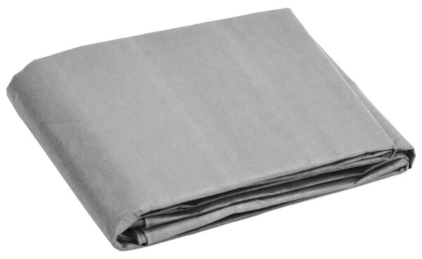 Cerada 180 g/m² 8 x 10 m siva HDPE - Siva 8 x 10 m 180 gsm
