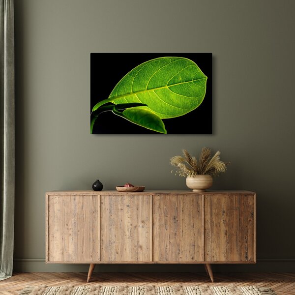 Slika - zeleni list (90x60 cm)