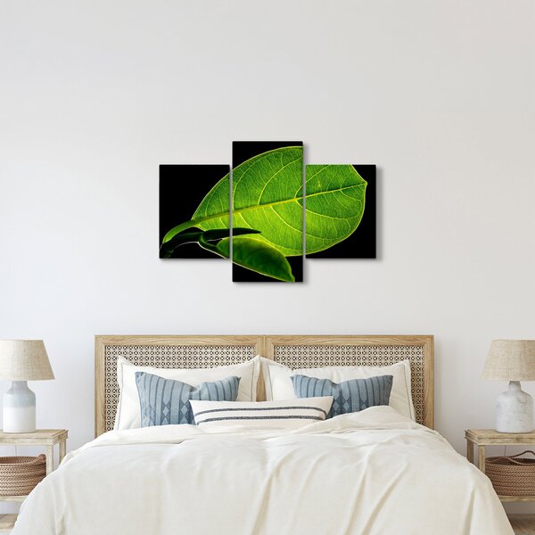 Slika - zeleni list (90x60 cm)