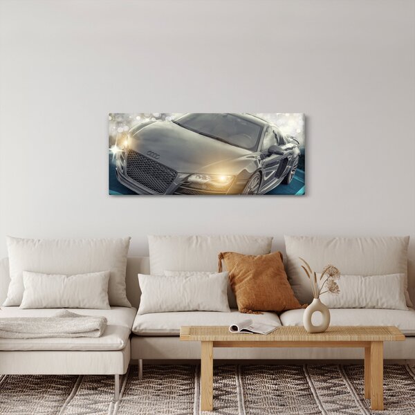Slika automobila Audi - sivi (120x50 cm)
