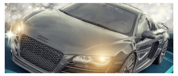 Slika automobila Audi - sivi (120x50 cm)