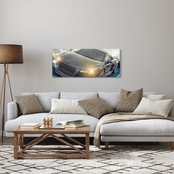 Slika automobila Audi - sivi (120x50 cm)
