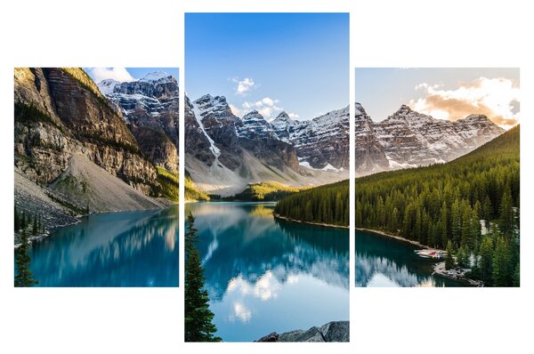 Slika - Kanada, Nacionalni park Banff, jezero Moraine (90x60 cm)