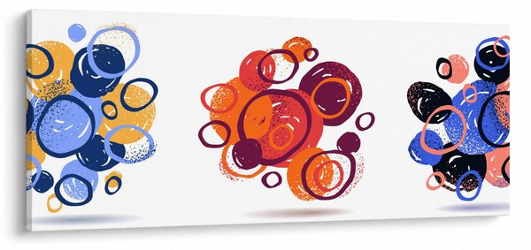 Slika krugova u boji (120x50 cm)