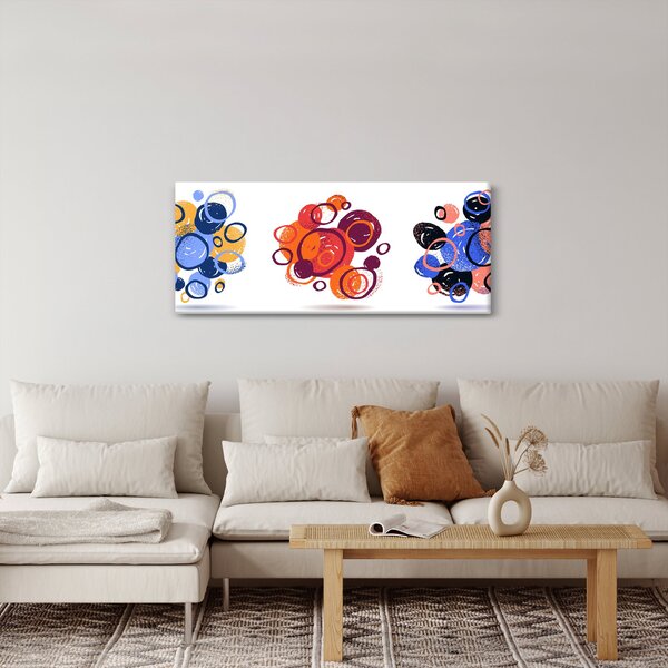 Slika krugova u boji (120x50 cm)