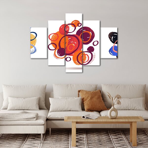 Slika krugova u boji (150x105 cm)