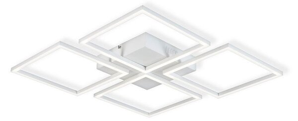 Top Light - LED Prigušivi nadgradni luster R4xLED/16,25W/230V uglast bijela + DU