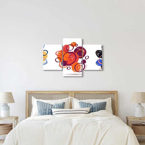 Slika krugova u boji (90x60 cm)