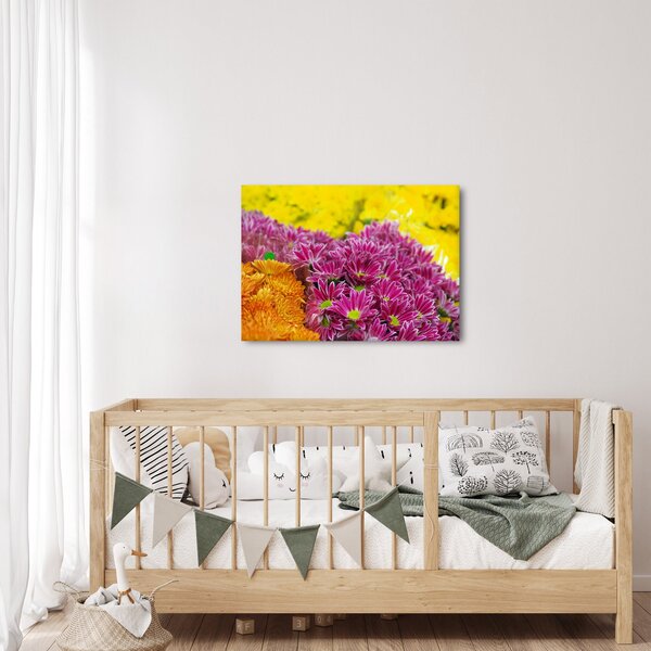 Slika ružičastog cvijeta (70x50 cm)