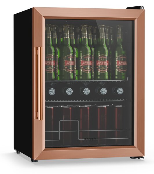 Klarstein Hladnjak za pića Beersafe sa staklenim vratima | 64 x 48 cm | 60 litara | 85 W | Bakar/bijela