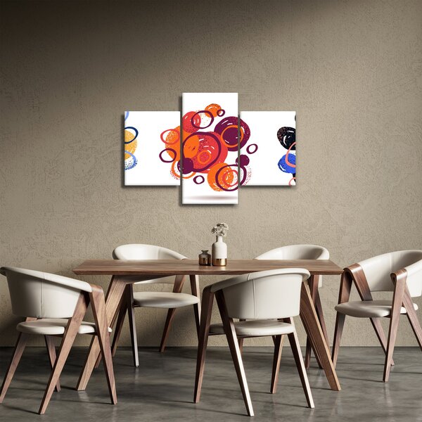 Slika krugova u boji (90x60 cm)