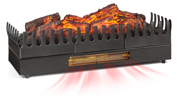 Klarstein Kamini FXL, električni kamin, uložak za kamin, 1000/2000 W, 2 W LED, crni