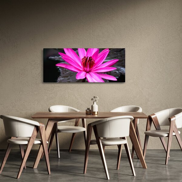 Slika - ružičasti cvijet (120x50 cm)