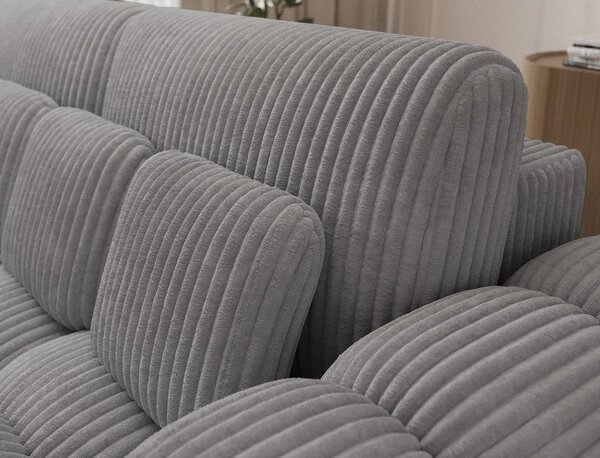 Siva sklopiva sofa od samta 256 cm Cotonn – ELTAP