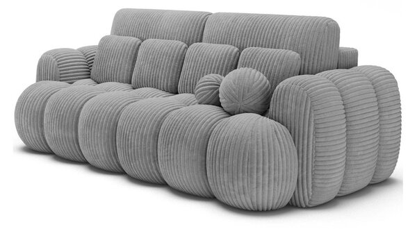 Siva sklopiva sofa od samta 256 cm Cotonn – ELTAP