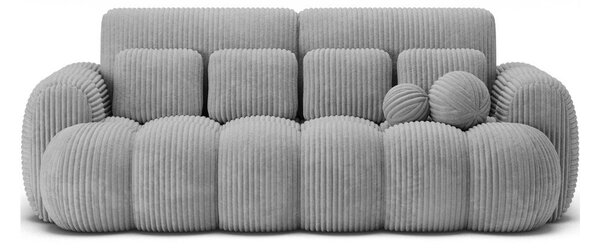 Siva sklopiva sofa od samta 256 cm Cotonn – ELTAP