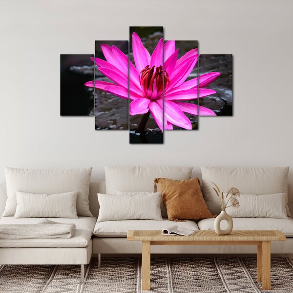 Slika - ružičasti cvijet (150x105 cm)