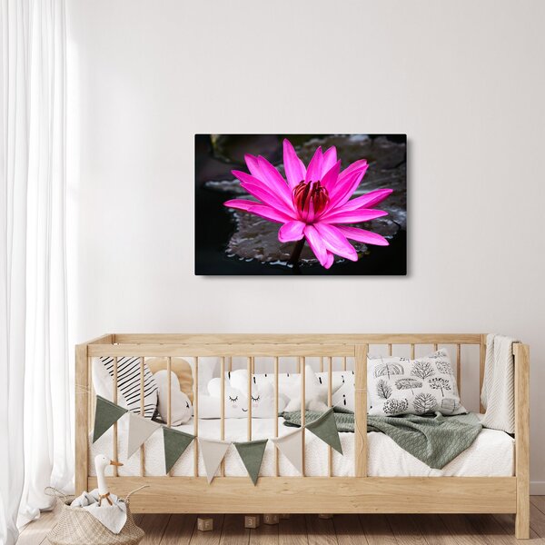 Slika - ružičasti cvijet (90x60 cm)